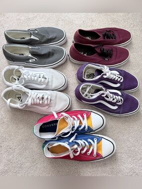 Vans  Sneakers Lot - Gray, Burgundy, White, Purple, Multicolor